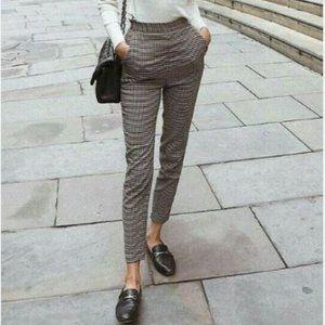 Adriano Goldschmied The Legging Skinny Plaid Pants